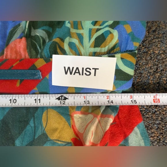 Hutch Rigby Tropical Floral Tie Waist Button Front Maxi Shirt Dress, Size M Boho - Picture 11 of 14